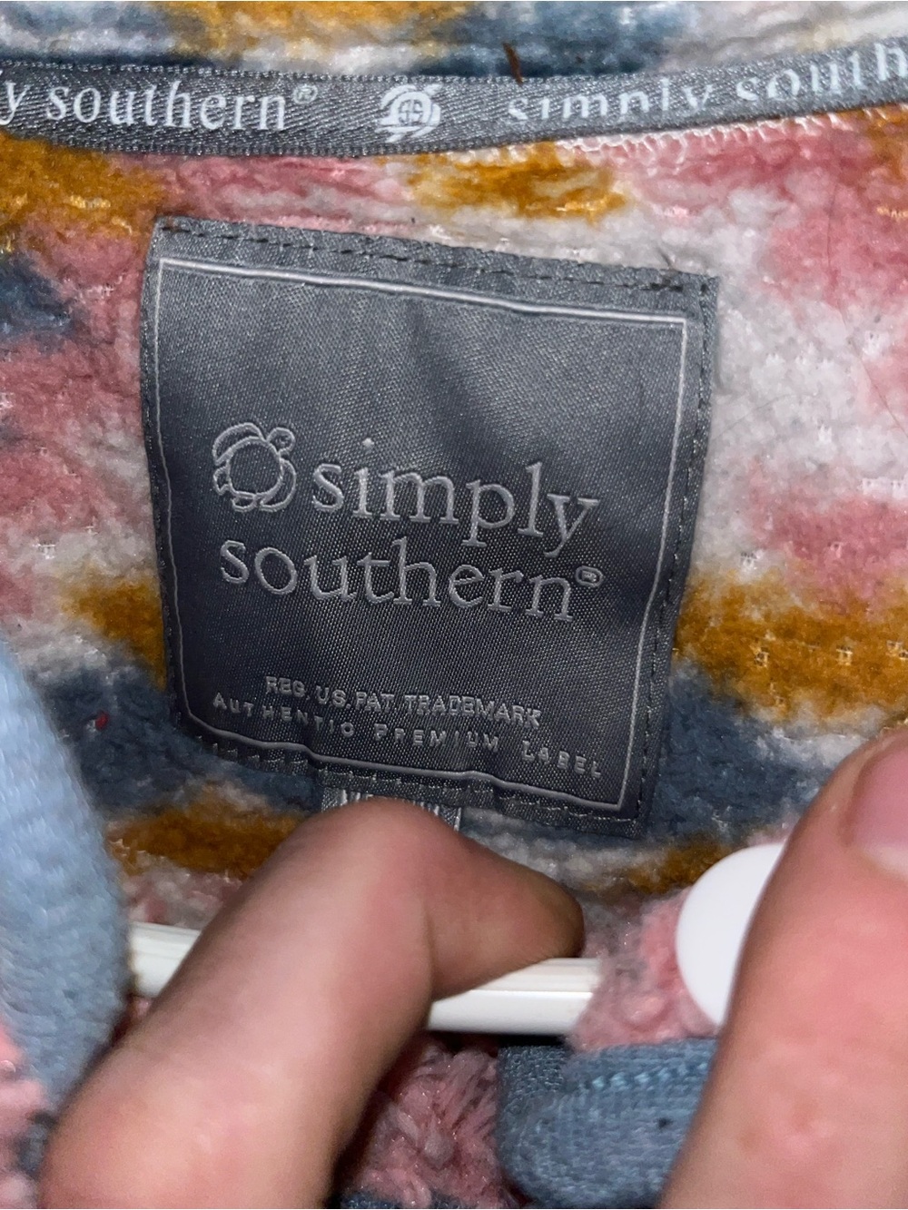 Women’s Simply Southern Medium Size 3/4 Zip Jacket - Picture 3 of 8